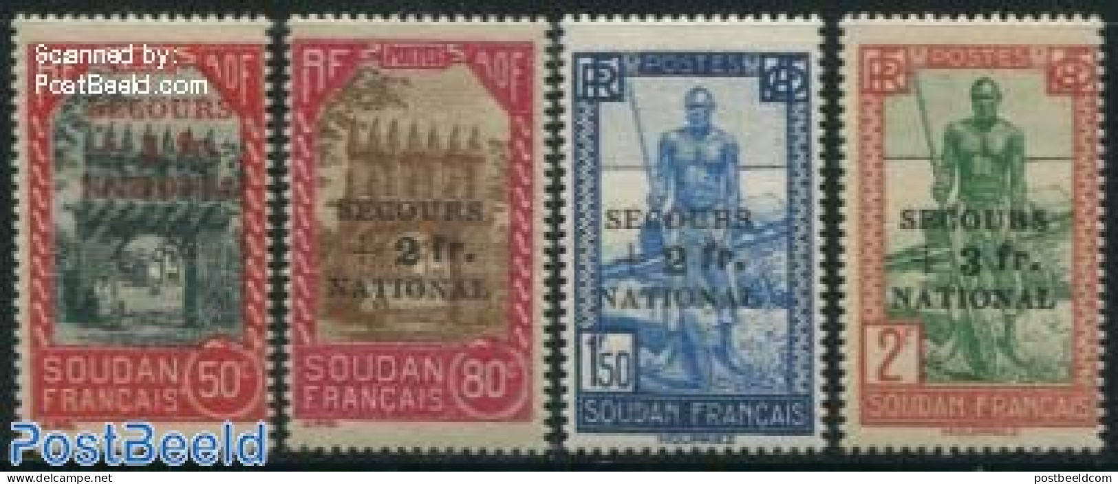 French Sudan 1941 National Aid 4v, Unused (hinged) - Autres & Non Classés