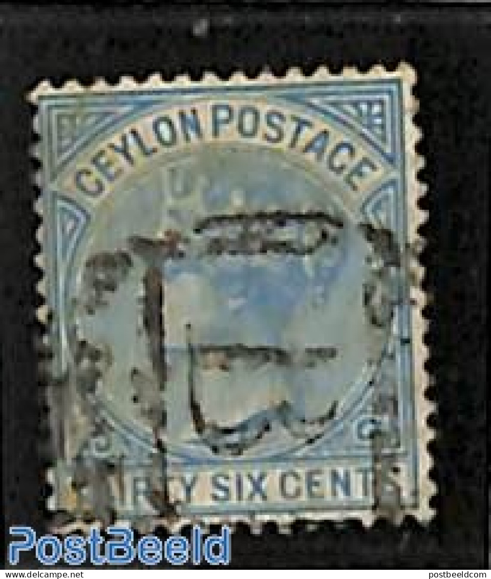 Sri Lanka (Ceylon) 1872 36c, Used, Used Stamps - Sri Lanka (Ceilán) (1948-...)