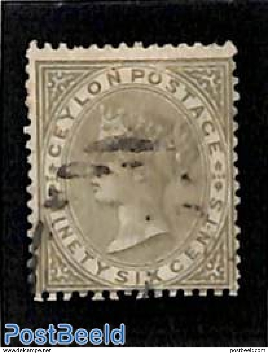 Sri Lanka (Ceylon) 1872 96c, Used, Used Stamps - Sri Lanka (Ceilán) (1948-...)