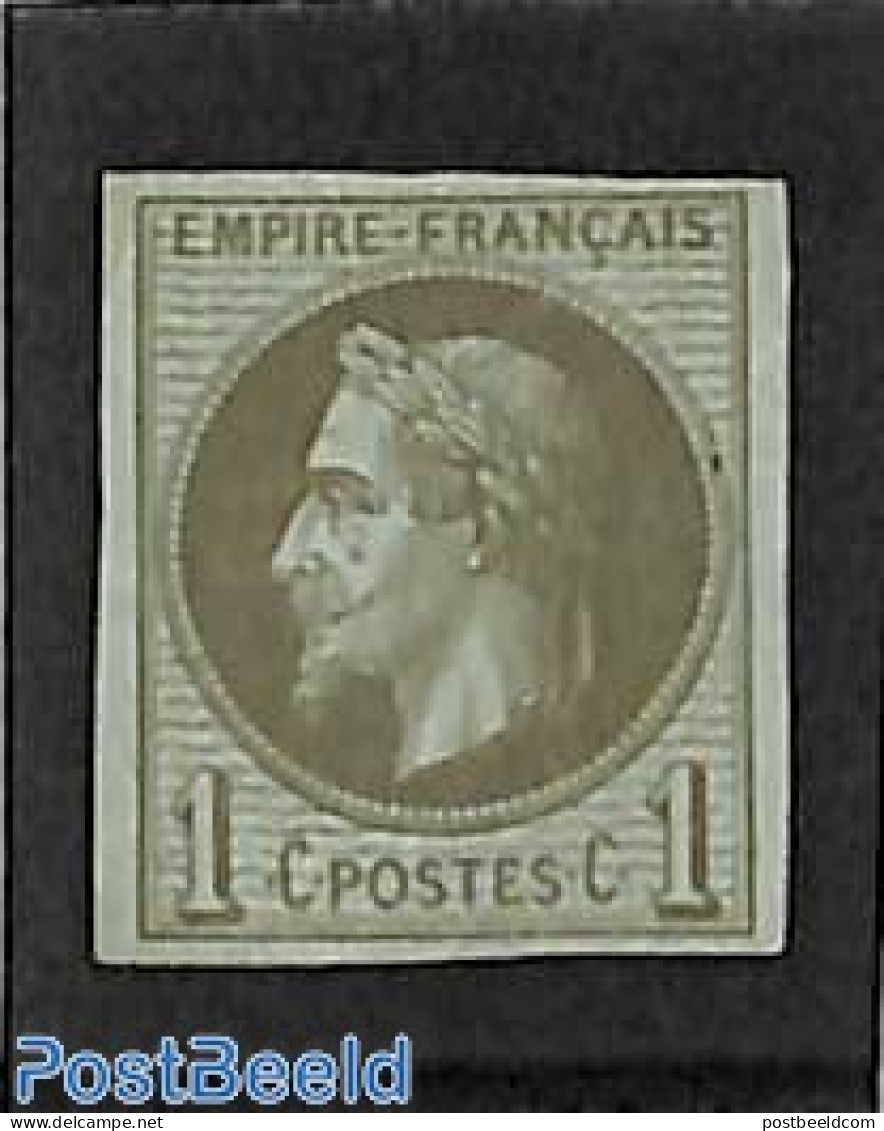 French Colonies (gen. Issues) 1871 1c, Stamp Out Of Set, Unused (hinged) - Andere & Zonder Classificatie