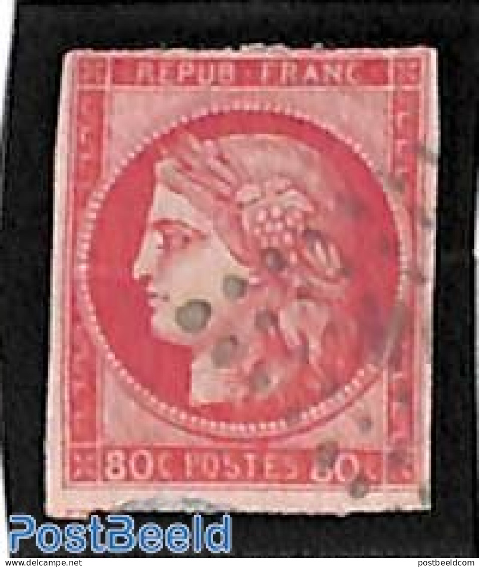 French Colonies (gen. Issues) 1873 80c, Used, Used Or CTO - Autres & Non Classés