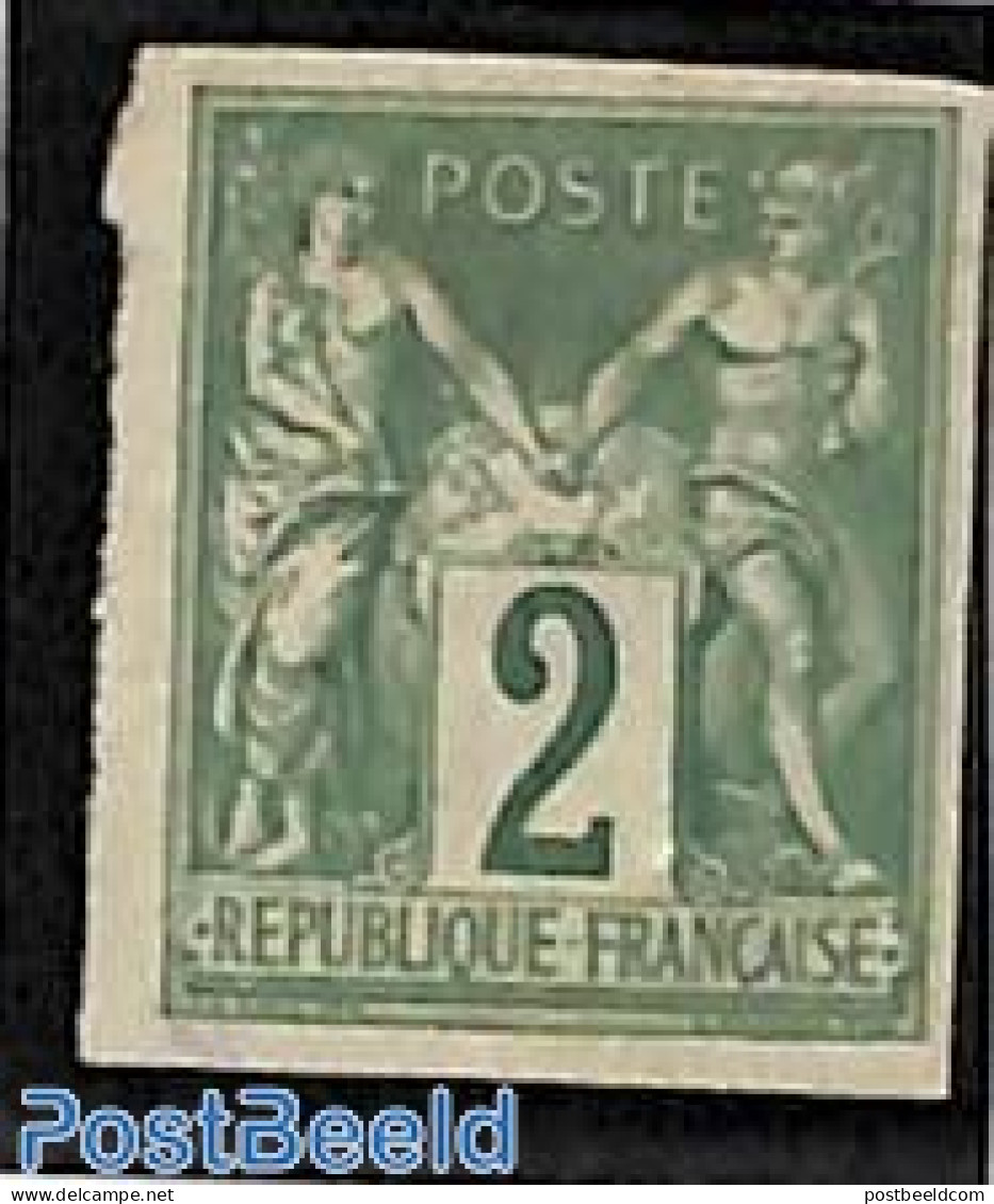 French Colonies (gen. Issues) 1877 2c, Stamp Out Of Set, Unused (hinged) - Autres & Non Classés