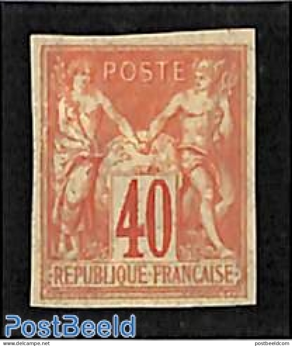 French Colonies (gen. Issues) 1877 40c, Stamp Out Of Set, Unused (hinged) - Autres & Non Classés