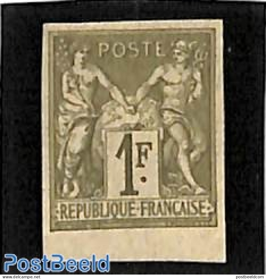 French Colonies (gen. Issues) 1877 1fr, Stamp Out Of Set, Unused (hinged) - Autres & Non Classés