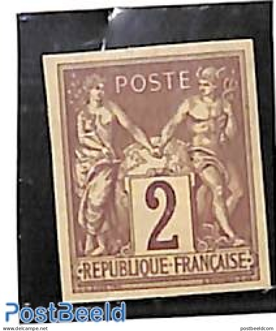 French Colonies (gen. Issues) 1878 2c, Stamp Out Of Set, Unused (hinged) - Other & Unclassified