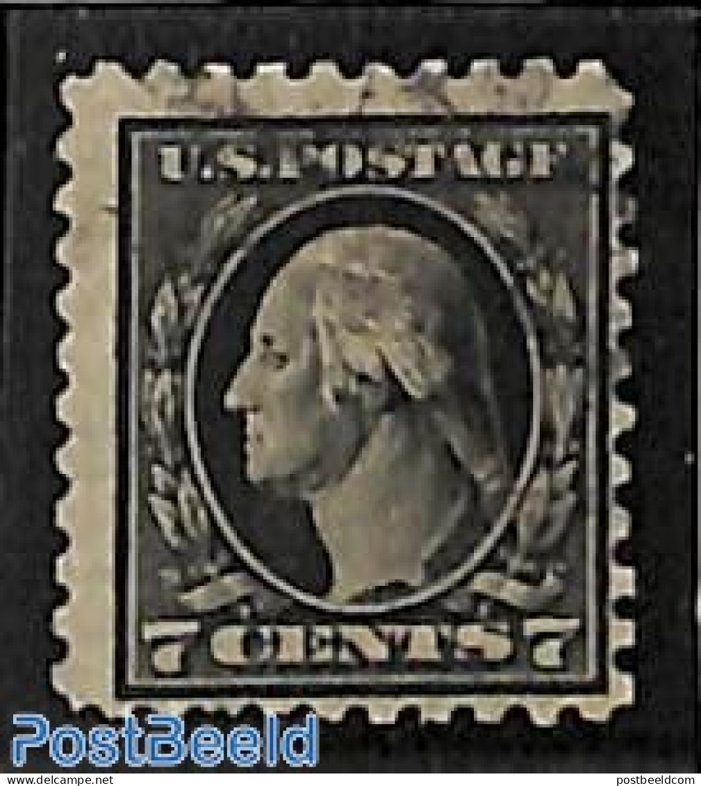 United States Of America 1916 7c, Perf. 10, No WM, Used, Used Or CTO - Oblitérés