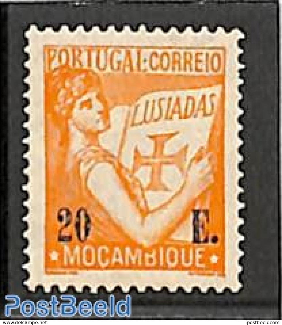 Mozambique 1933 20E Orange, Stamp Out Of Set, Unused (hinged) - Mosambik
