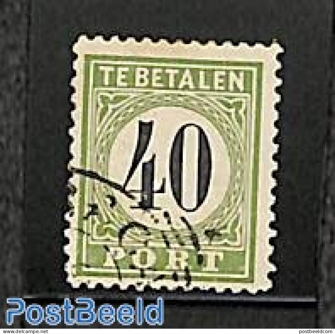 Netherlands Antilles 1889 Postage Due 40c, Type III, Used, Used Or CTO - Other & Unclassified