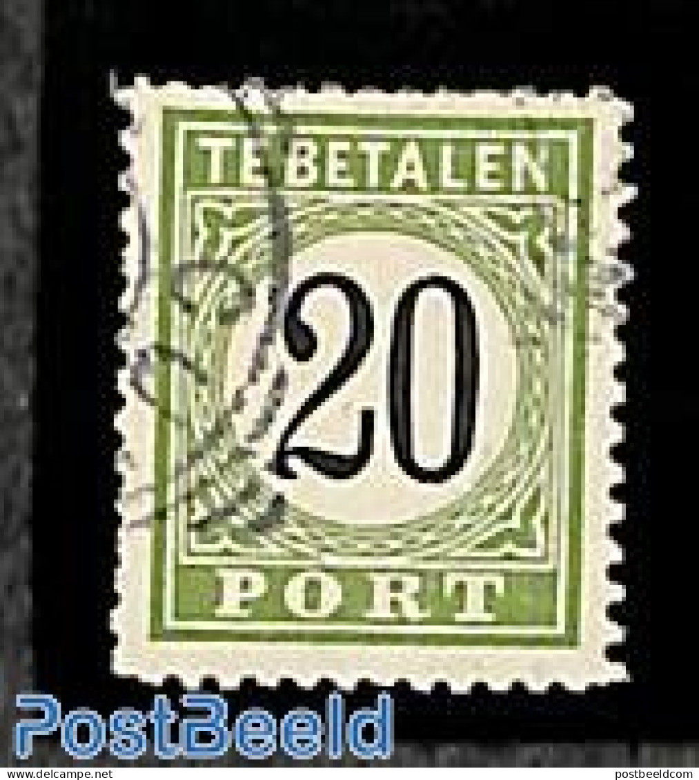 Netherlands Antilles 1889 Postage Due 20c, Type III, Used, Used Or CTO - Other & Unclassified