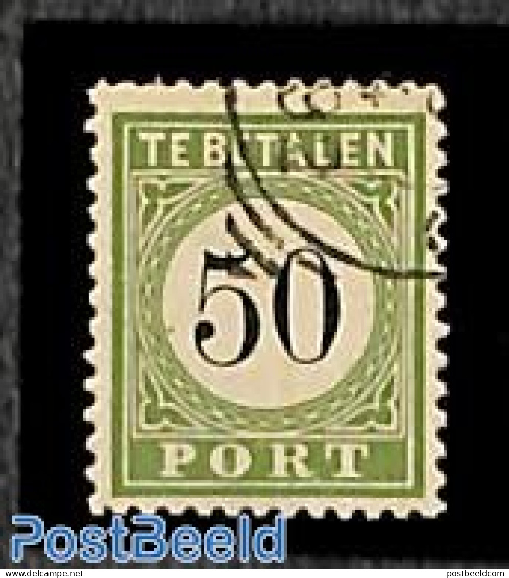 Netherlands Antilles 1889 Postage Due 50c, Type III, Used, Used Or CTO - Other & Unclassified