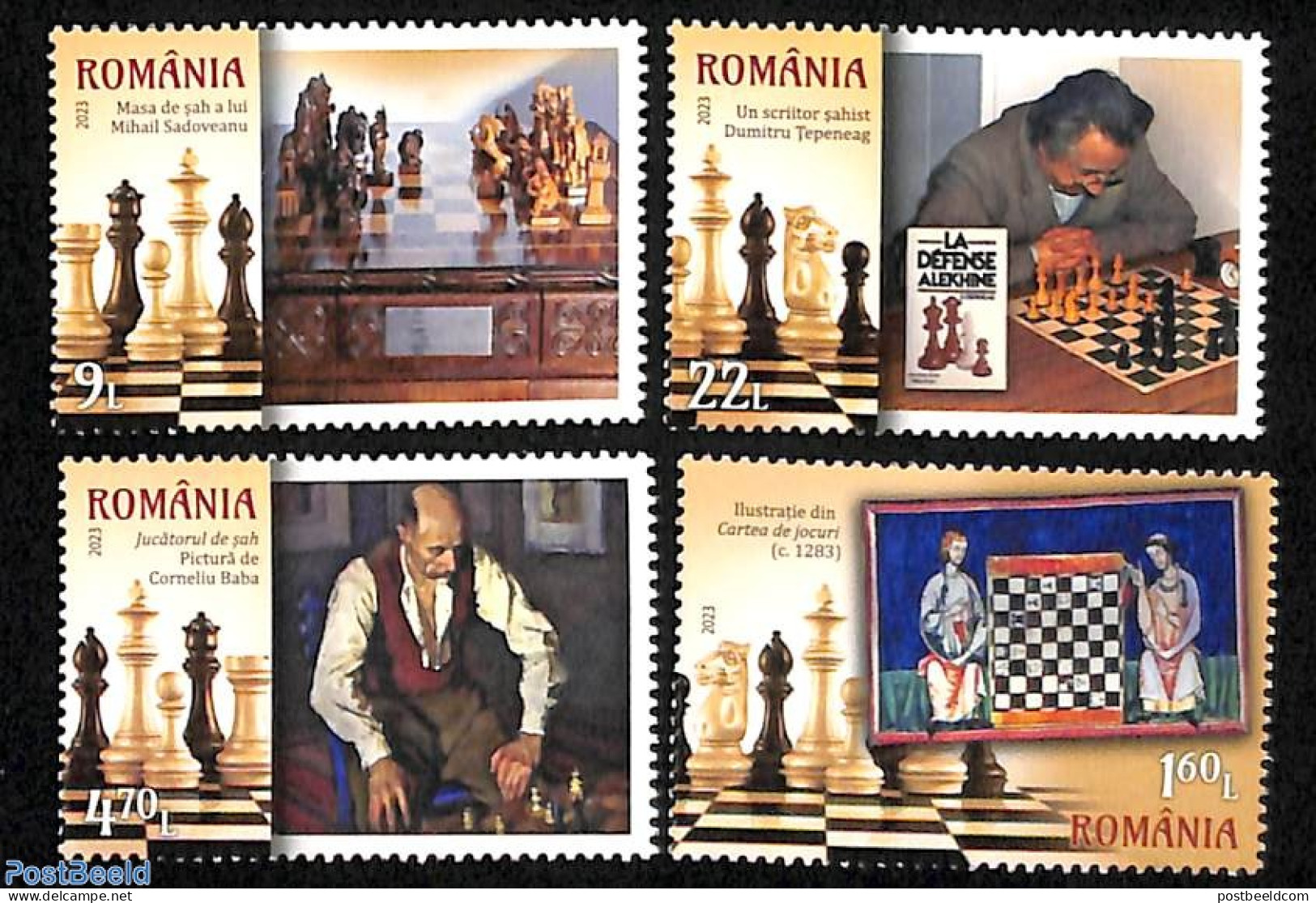 Romania 2023 Chess 4v, Mint NH, Sport - Chess - Neufs