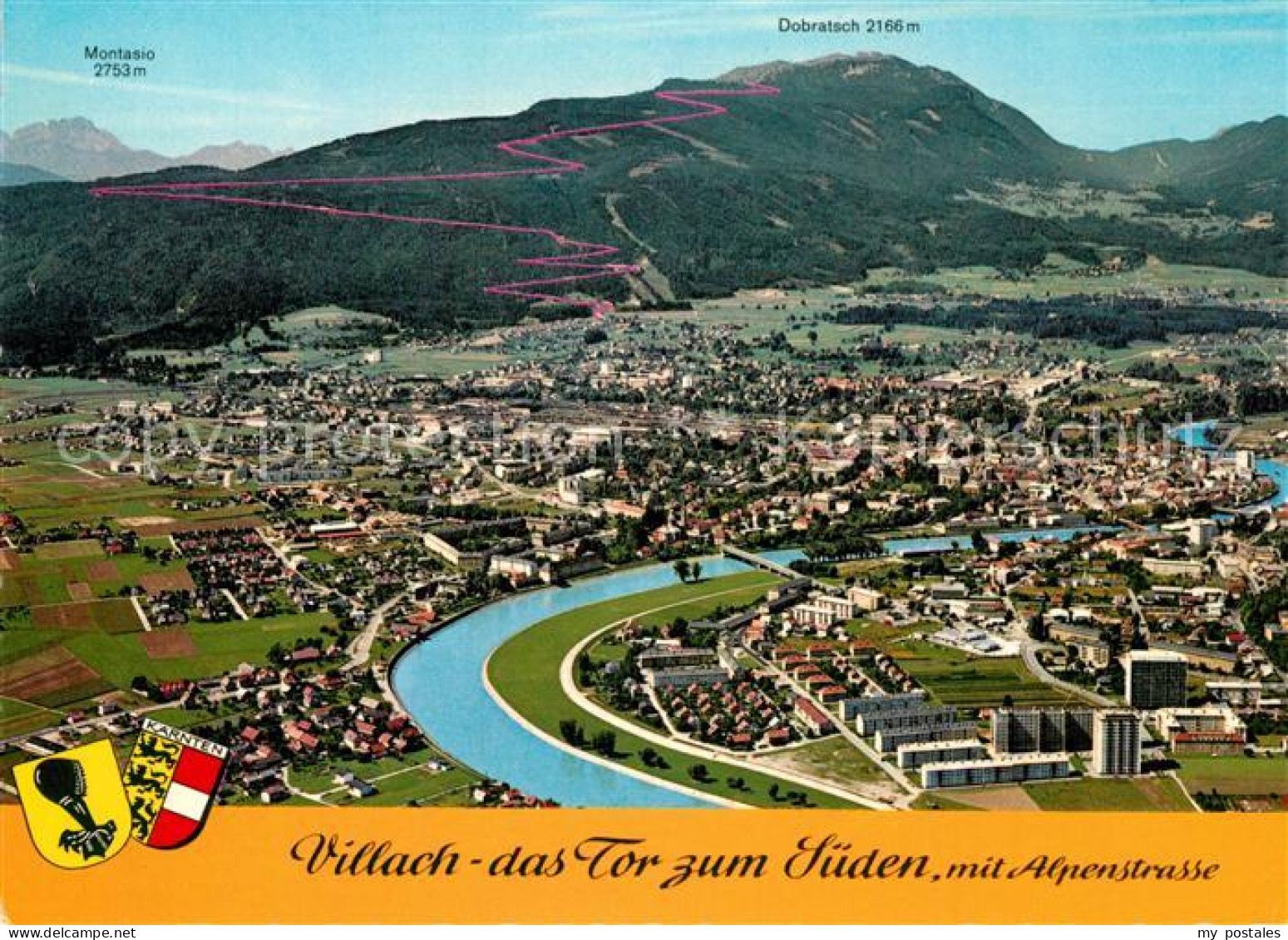 73241842 Villach Kaernten Fliegeraufnahme Villach Kaernten - Other & Unclassified