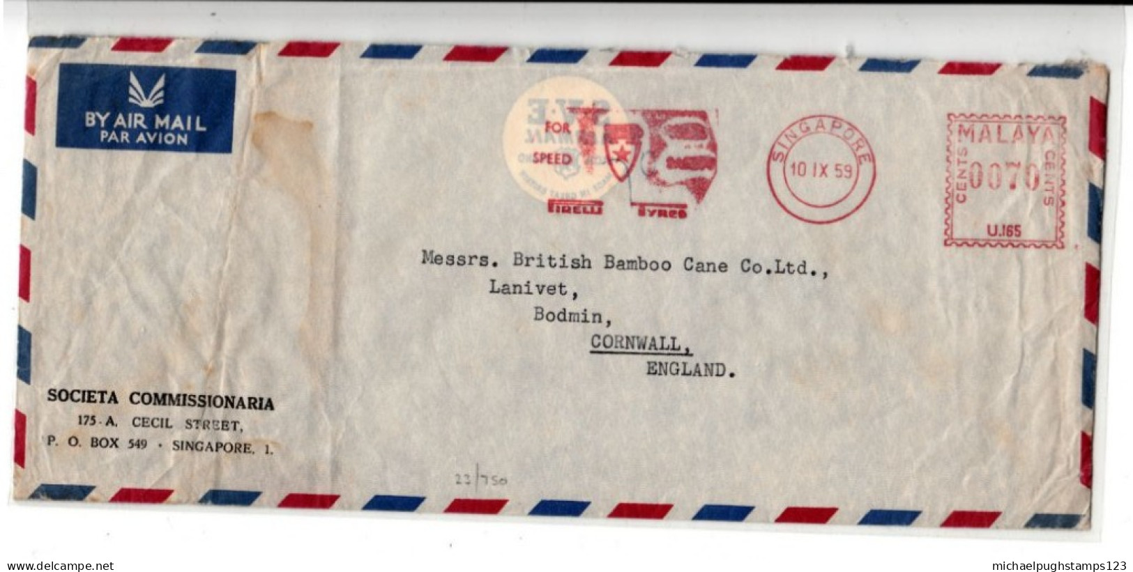 Singapore / Airmail / Meter Mail - Singapore (1959-...)