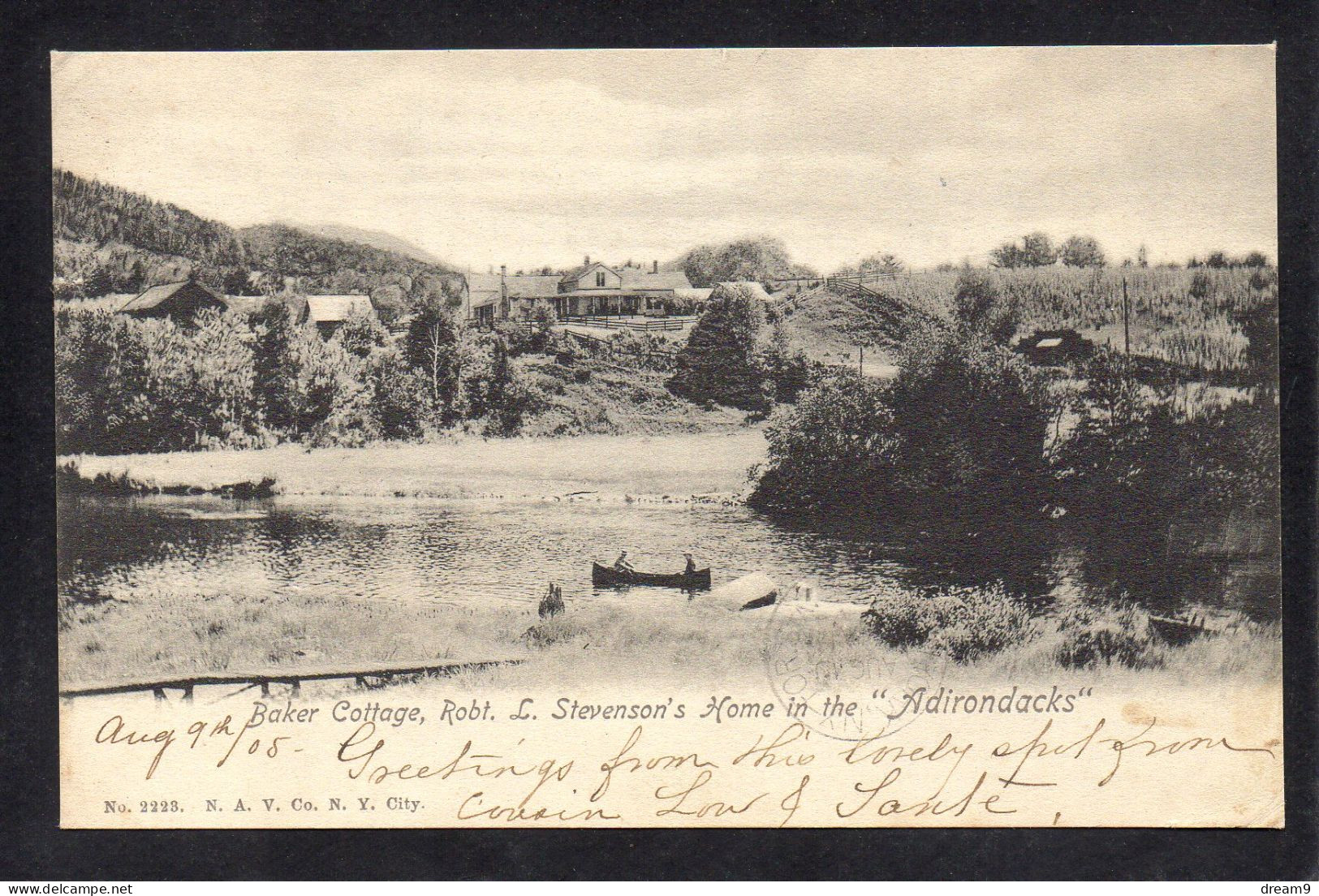 ETATS UNIS - NEW YORK - Baker Cottage, Robt. L.Stevenson's Home En The ADIRONDACKS - Adirondack