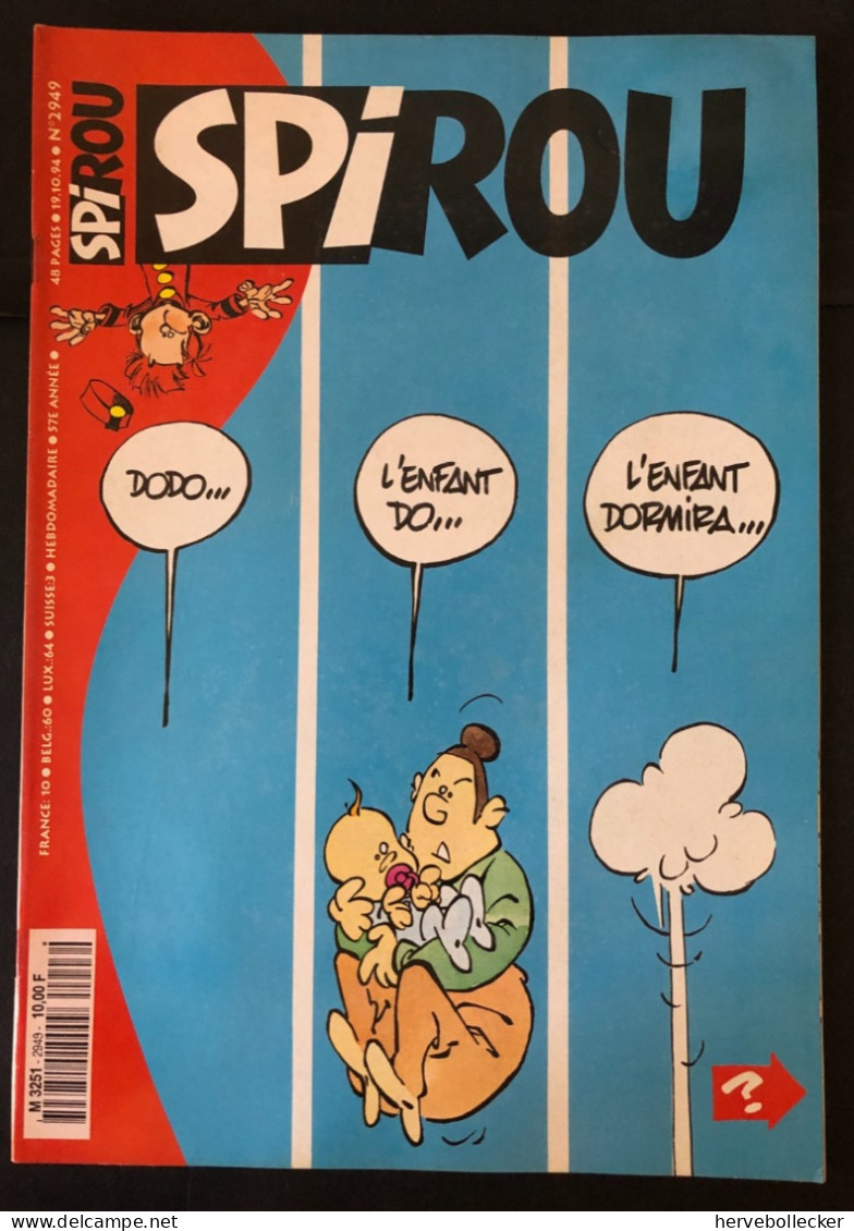Spirou Hebdomadaire N° 2949 -1994 - Spirou Magazine