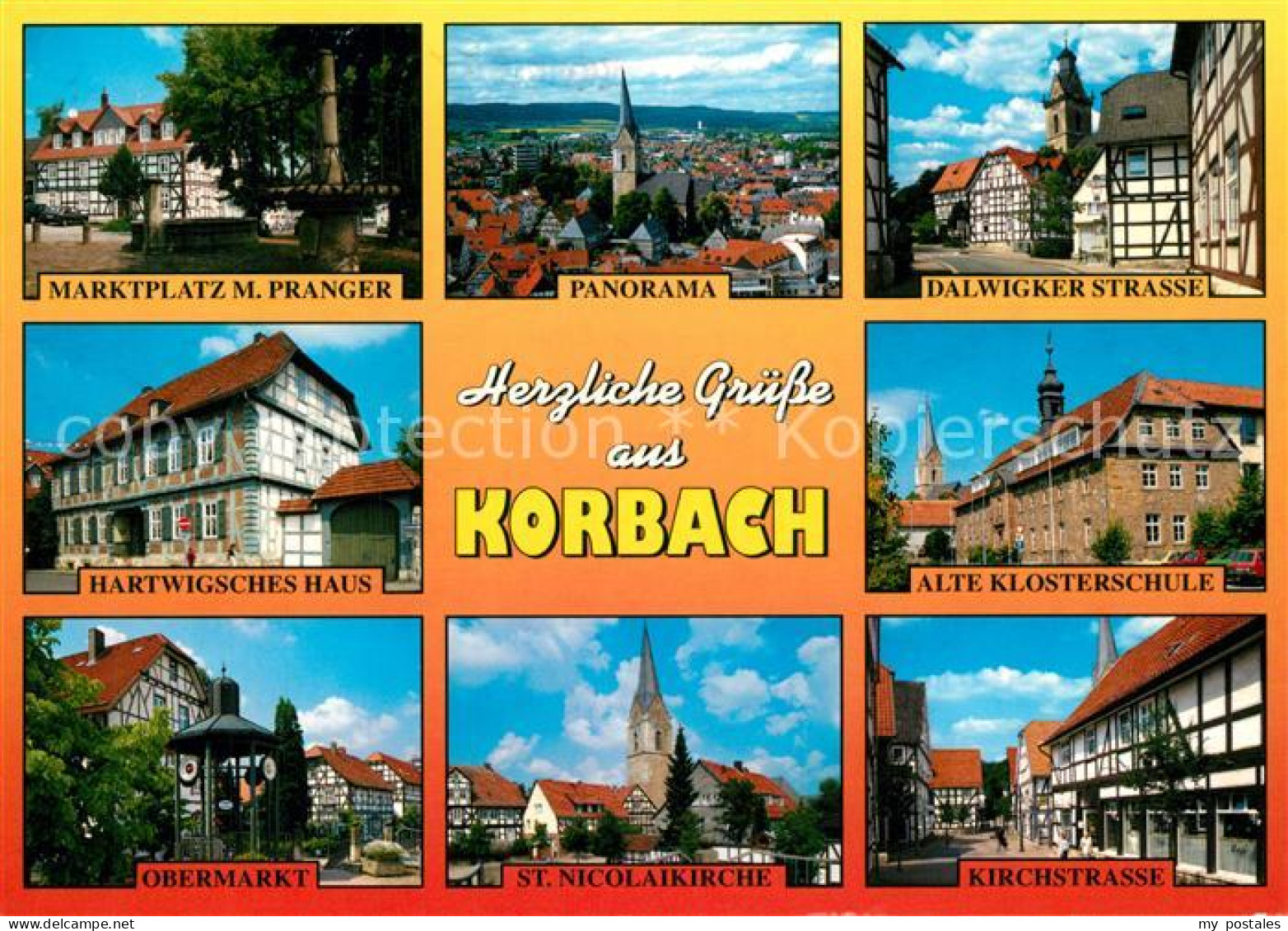 73241203 Korbach Marktplatz M. Pranger Dalwigker-Strasse Hartwigsches-Haus Klost - Korbach