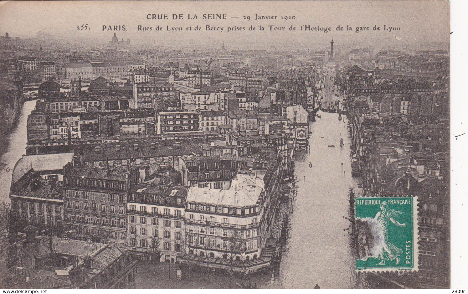 10 Cartes Inondations De Paris - Überschwemmung 1910