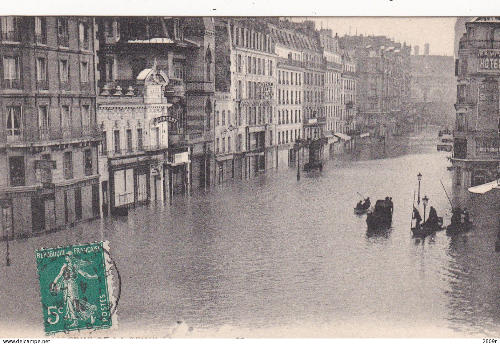 10 Cartes Inondations De Paris - Überschwemmung 1910