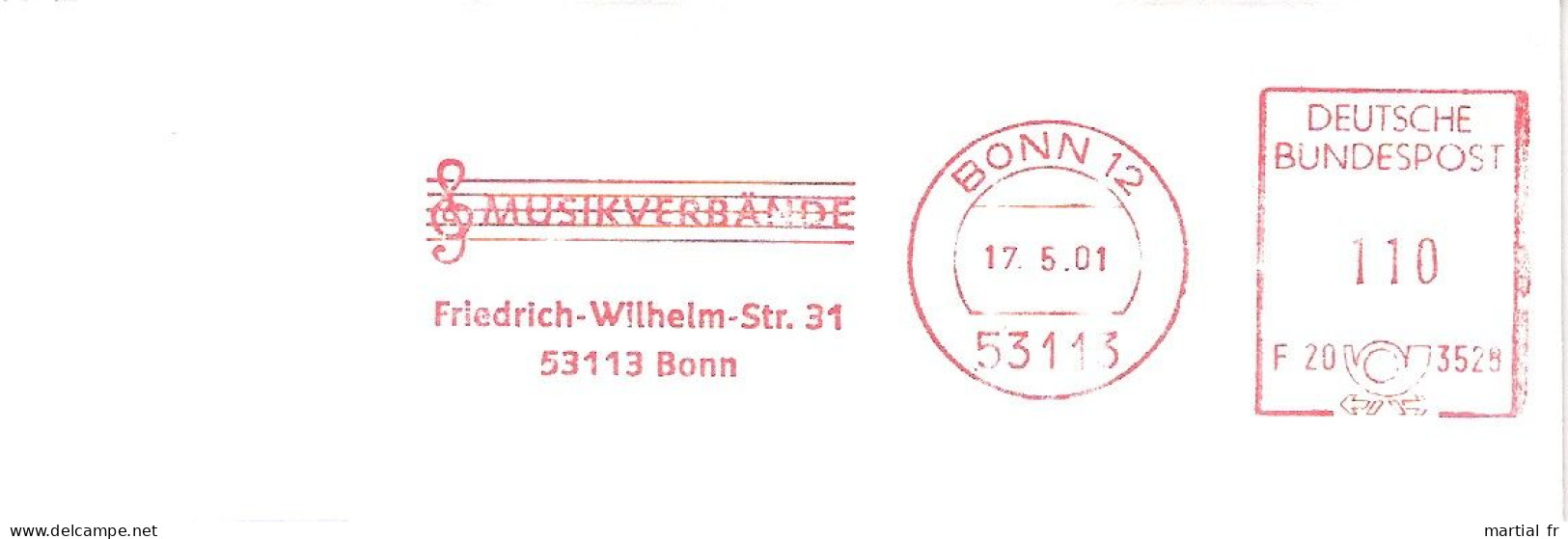 EMA ALLEMAGNE MUSIQUE MUSIC MUSIK MUZIEK VERBAND CLEF SCHLUSSEL CLE PORTEE BONN MUSIKVERBÄNDE Freidrich Wilhelm - Musik