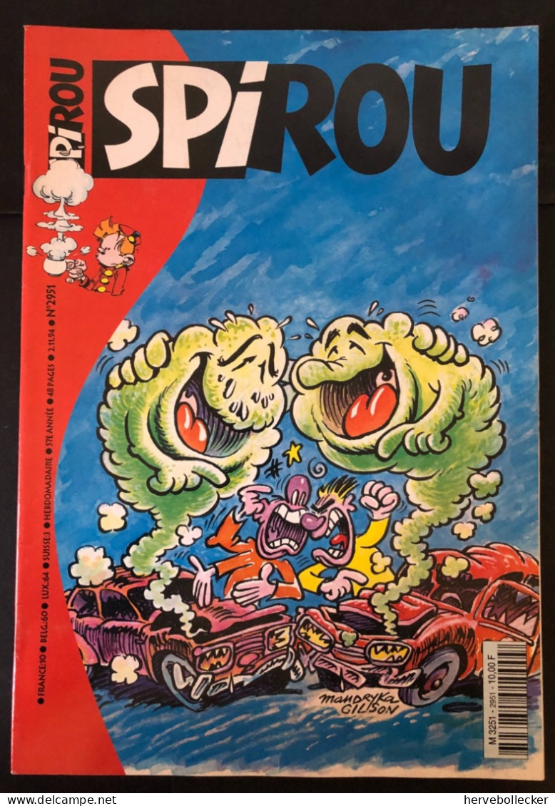 Spirou Hebdomadaire N° 2951 -1994 - Spirou Magazine