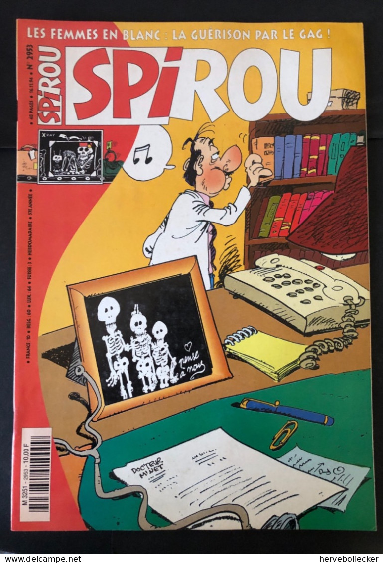 Spirou Hebdomadaire N° 2953 -1994 - Spirou Magazine