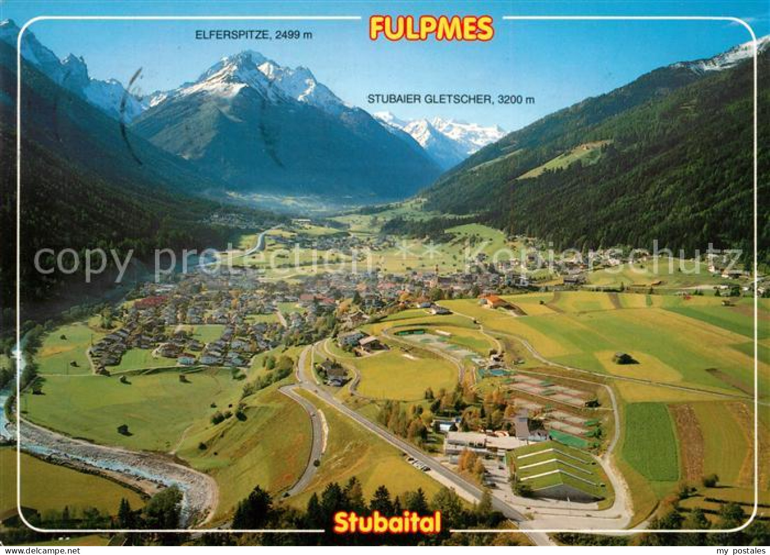 73240772 Fulpmes Tirol Fliegeraufnahme Stubaital Zuckerhuetl Fulpmes Tirol - Otros & Sin Clasificación