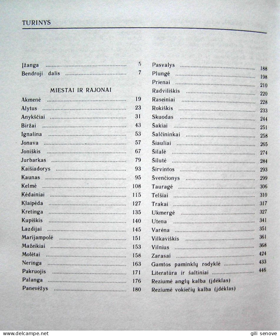 Lithuanian Book / Lietuvos Gamtos Paminklai By Isokas 1995 - Ontwikkeling