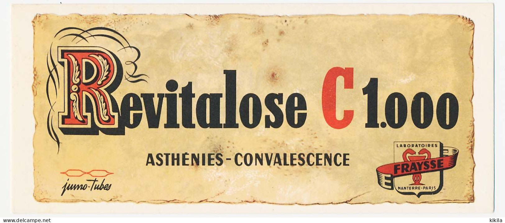 Buvard  21 X 9 Laboratoires E. FRAYSSE  Revitalose C 1.000  Asthénies - Convalescence - Chemist's