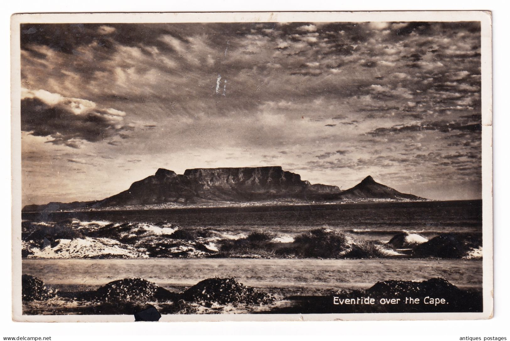 Post Card South Africa Captown 1938 Kaapstadt Südafrika Deutschland Berlin Germany Photo Eventide Over The Cape - Covers & Documents