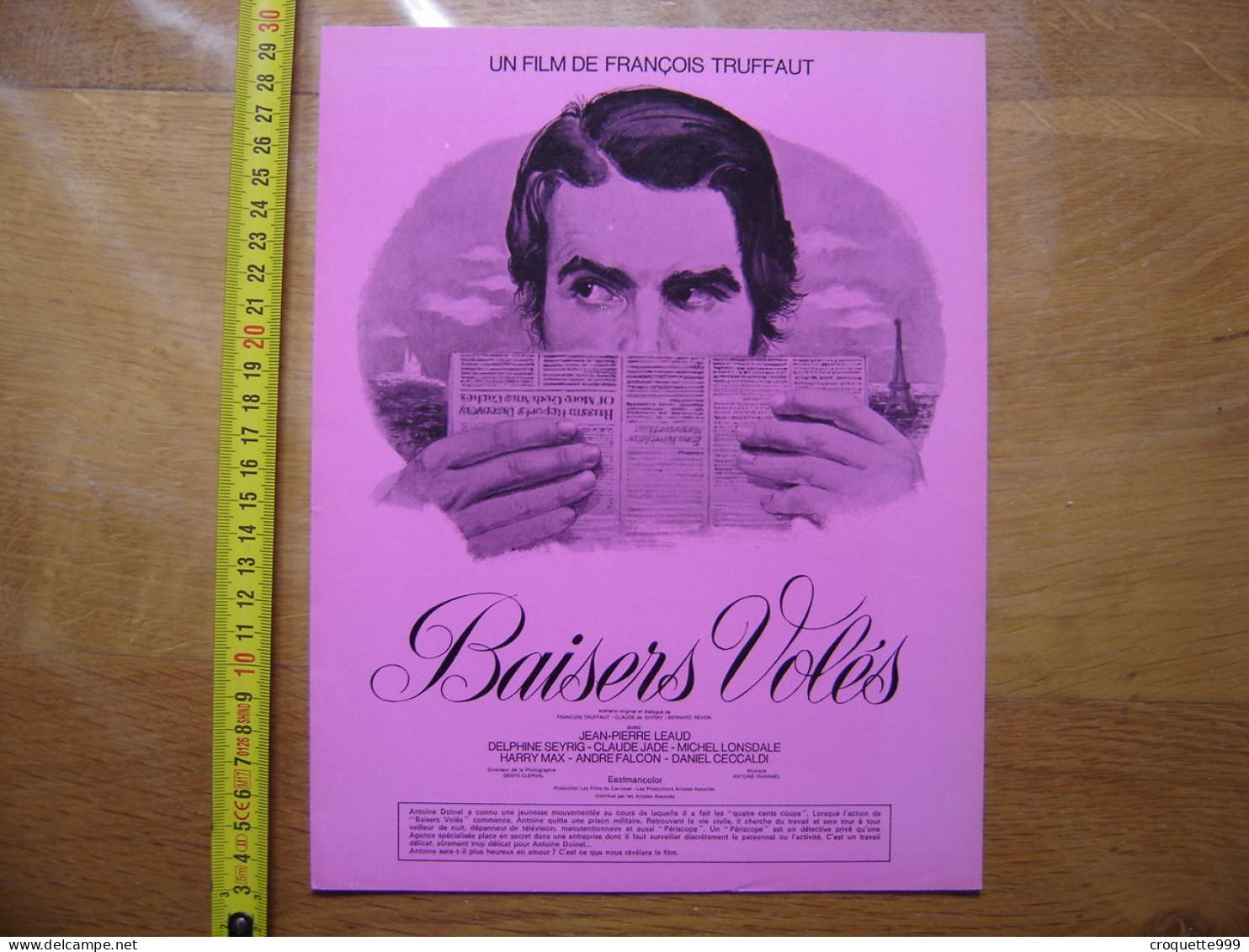 Synopsis Cinema Movie BAISERS VOLES Leaud Seyrig Jade Lonsdale Truffaut - Other & Unclassified