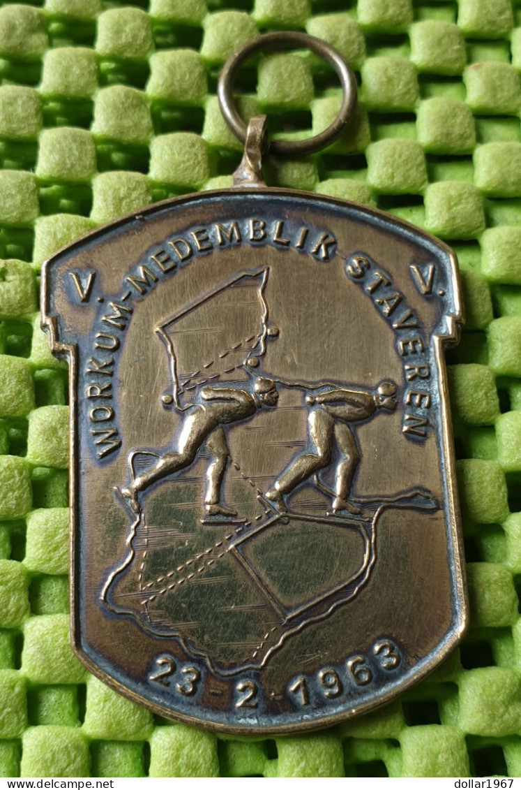Medaile   :   Workum - Medemblik - Staveren , 23-2-1963  -  Original Foto  !!  Medallion  Dutch - Other & Unclassified