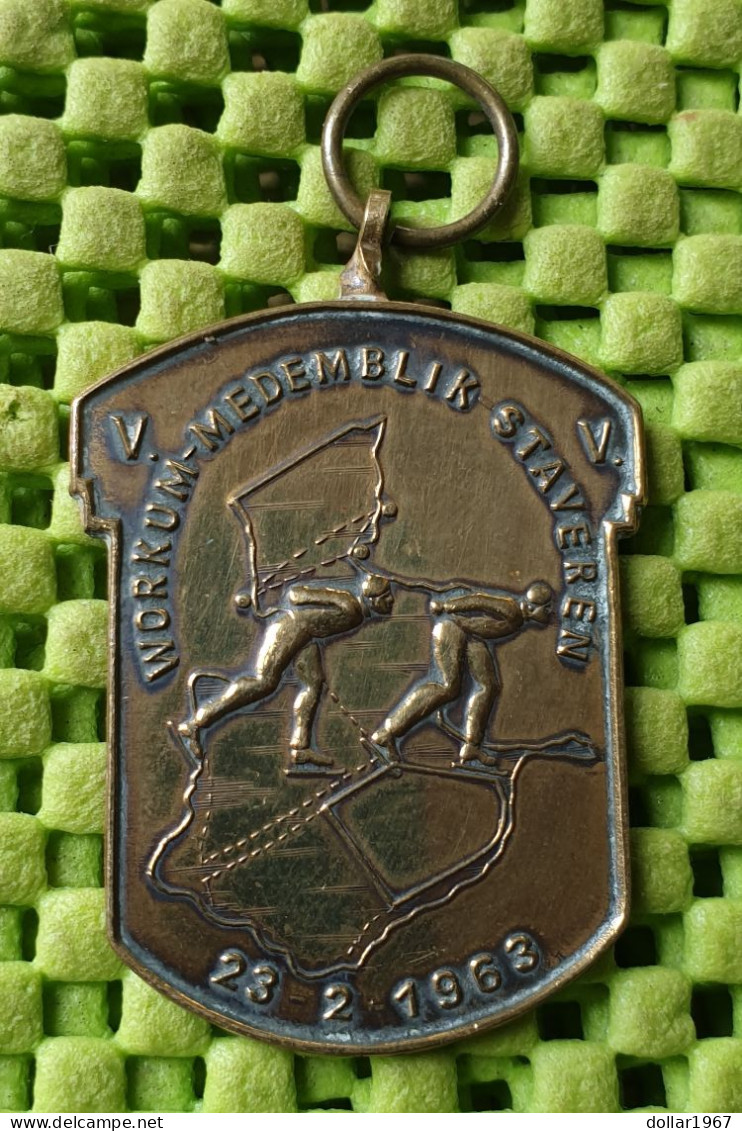 Medaile   :   Workum - Medemblik - Staveren , 23-2-1963  -  Original Foto  !!  Medallion  Dutch - Sonstige & Ohne Zuordnung