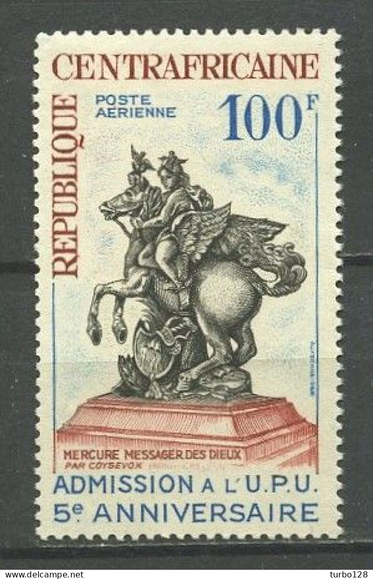 CENTRAFRICAINE 1965 P.A. 35 * Neuf MH Infime Trace TTB C 1.50 € Anniversaire Admission Union Postale Universelle UPU - Centraal-Afrikaanse Republiek