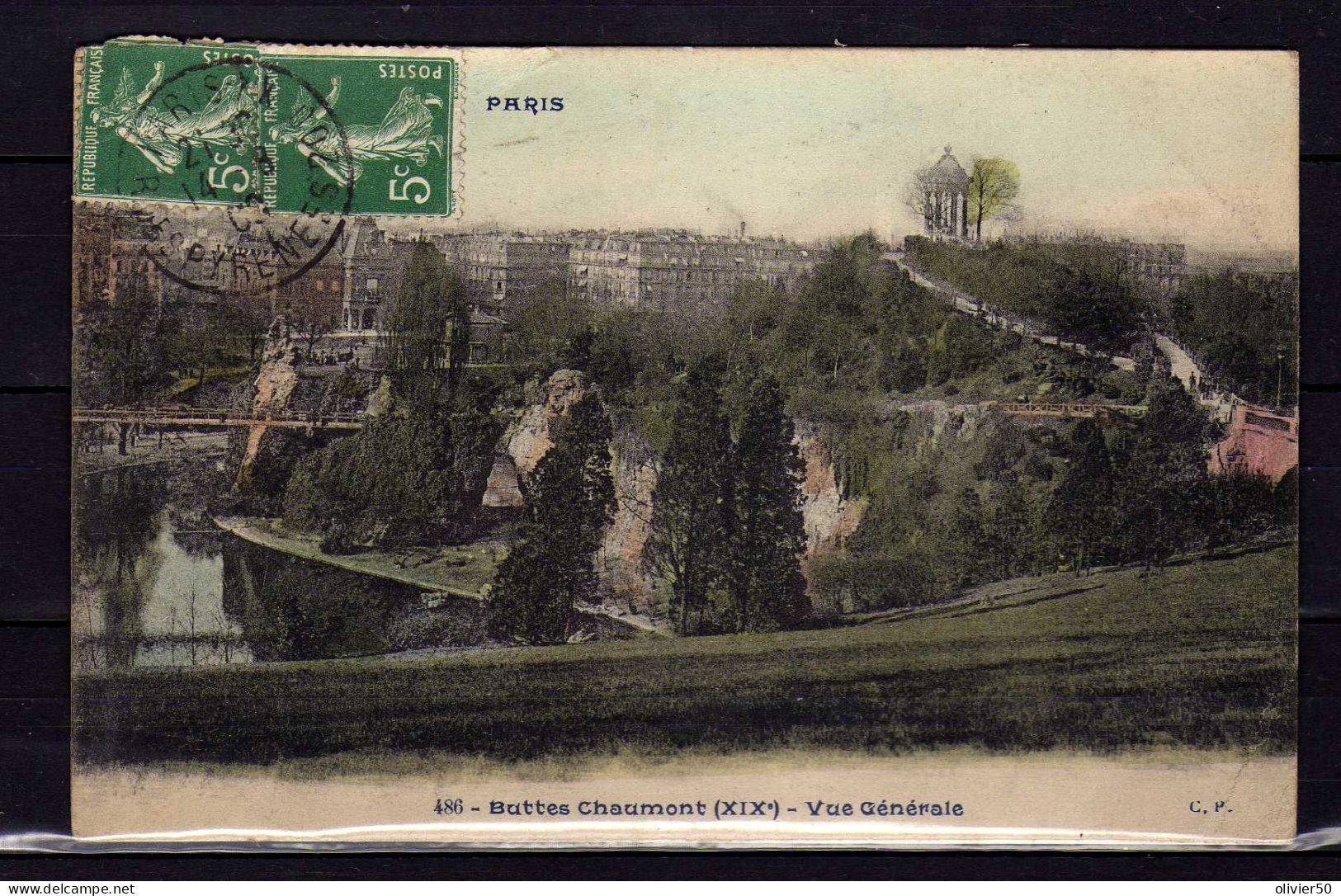 Paris - Buttes-Chaumont - XIXe - Vue Generale - Parks, Gärten