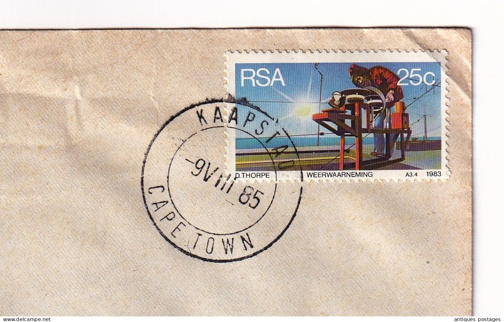 Marion Dufresne 1985 Paquebot Océanologie Posté à Bord Posted At Sea Kaapstadt Cape Town South Africa TAAF - Covers & Documents