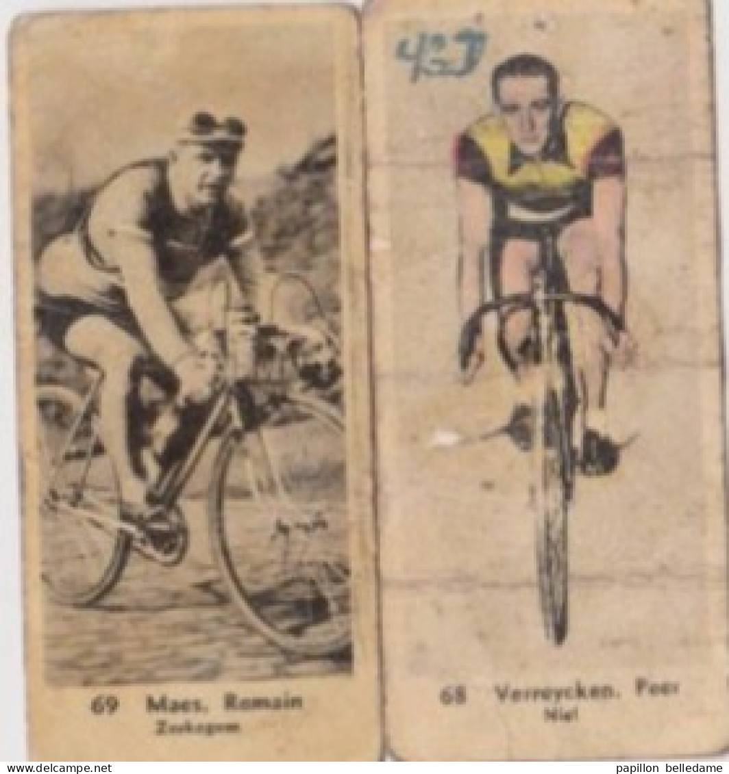 Coureurs Cyclistes Belges  Romain MAES  (Zerkegem), Peer VERREYCKEN (Niel), - Sonstige & Ohne Zuordnung