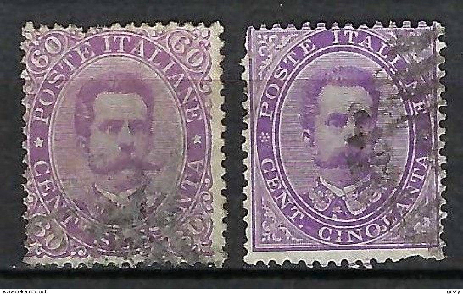 ITALIE Ca. 1889: 2x Le Y&T 43, 2 Nuances - Used