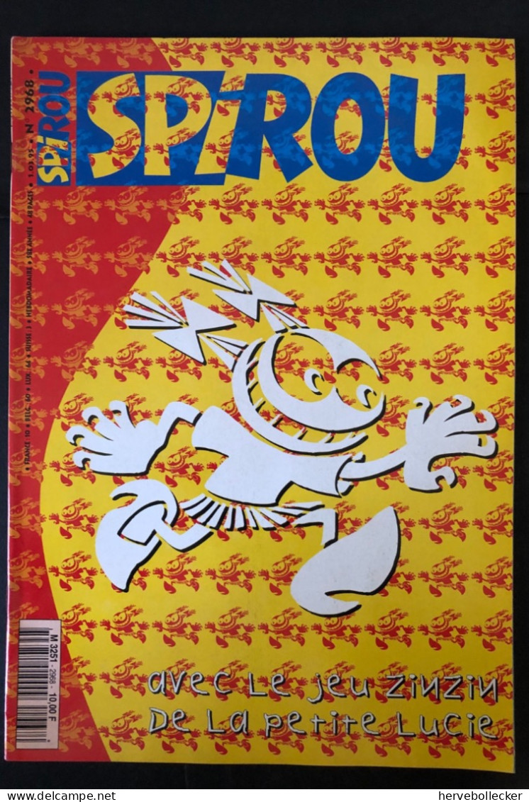 Spirou Hebdomadaire N° 2968 -1995 - Spirou Magazine