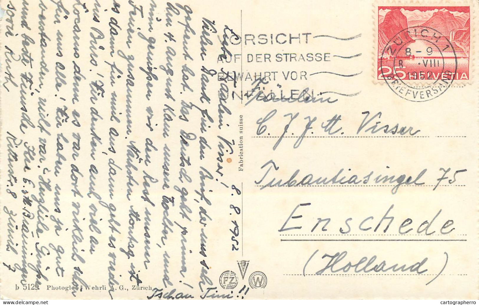 Switzerland Postcard Zürich Und Die Alpen - Zürich