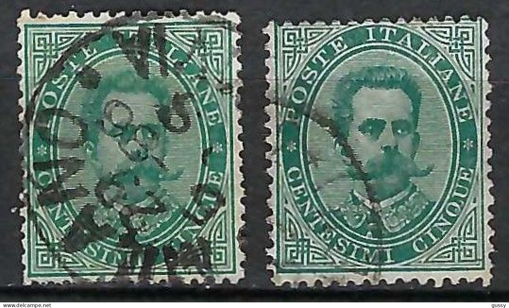 ITALIE Ca. 1879-82: 2x Le Y&T 33, 2 Nuances - Used