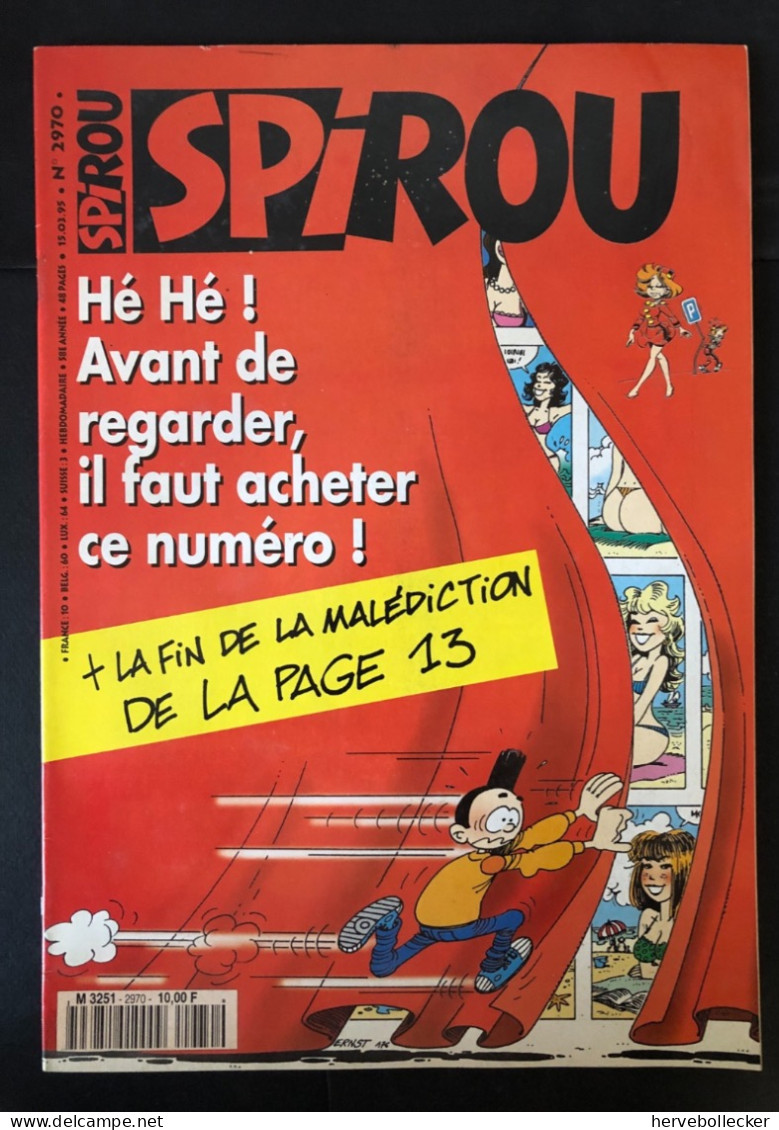 Spirou Hebdomadaire N° 2970 -1995 - Spirou Magazine