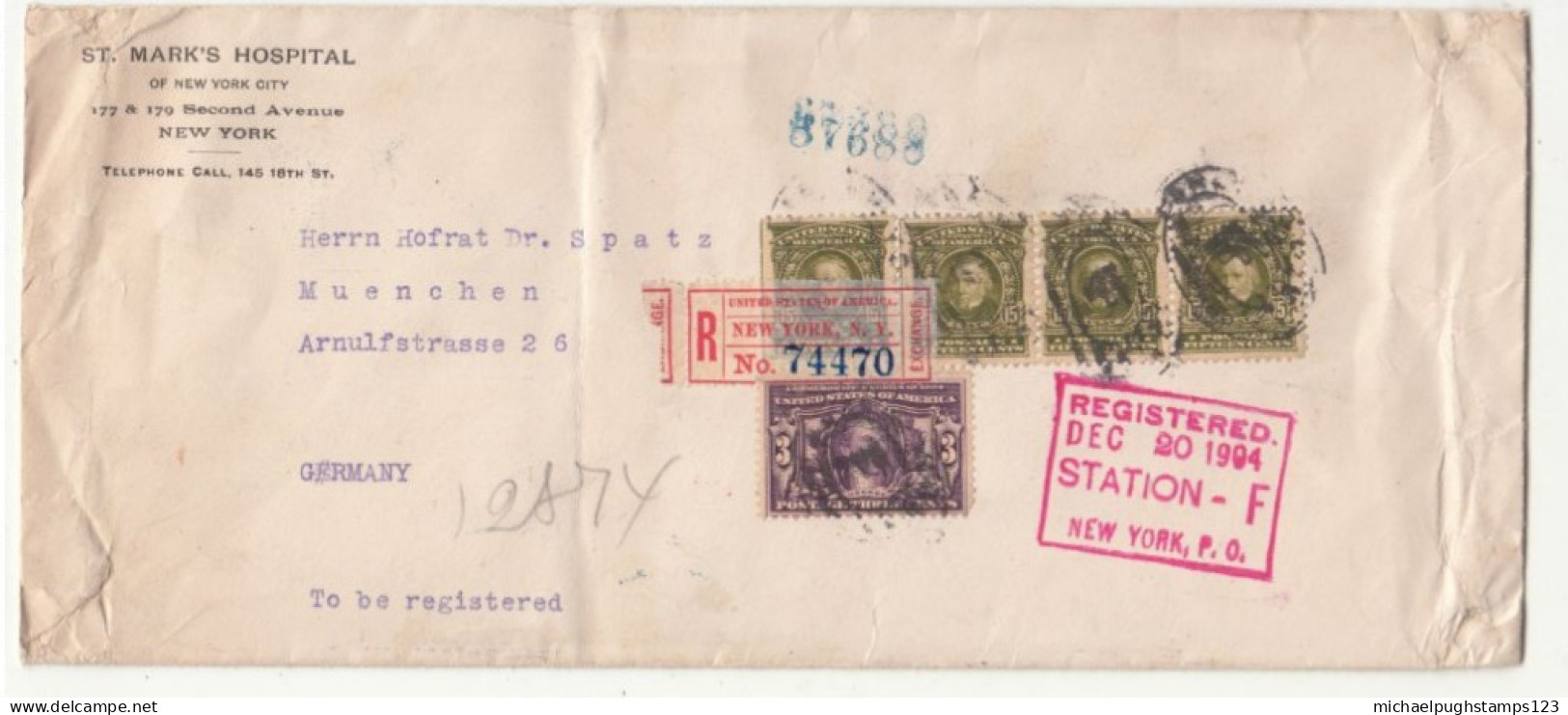 U.S. / High Rate Mail / New York / Germany - Other & Unclassified