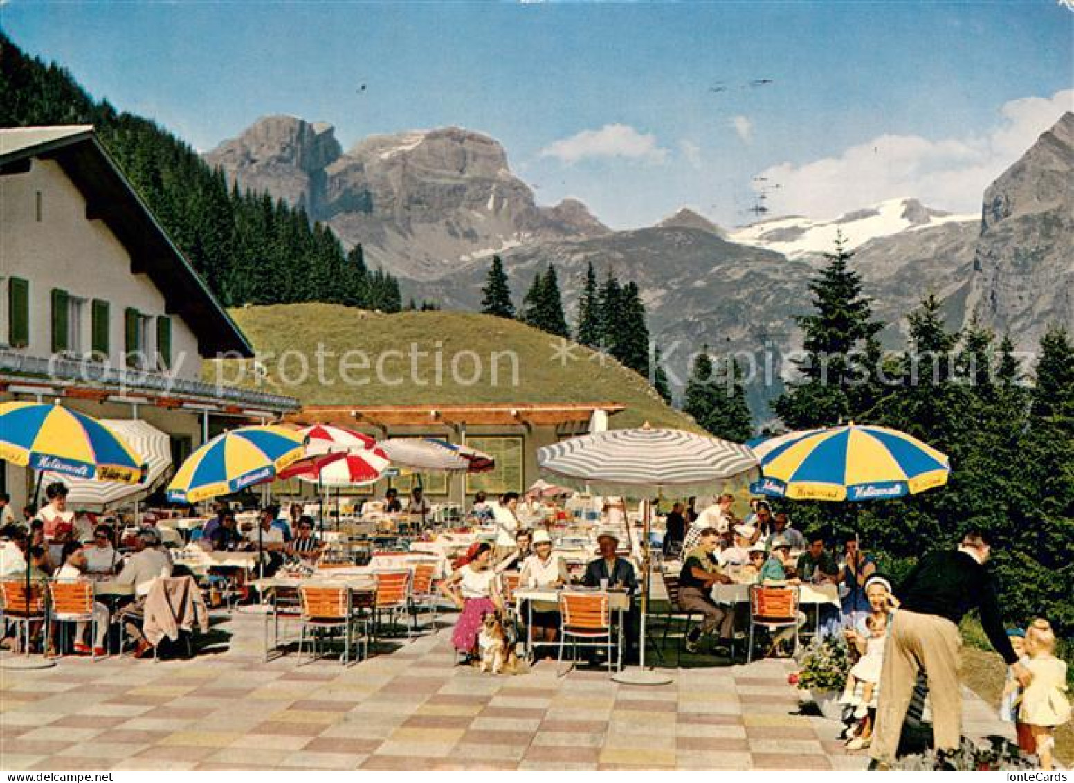 13722676 Engelberg  OW Bergrestaurant Brunni Terrasse Alpen  - Autres & Non Classés