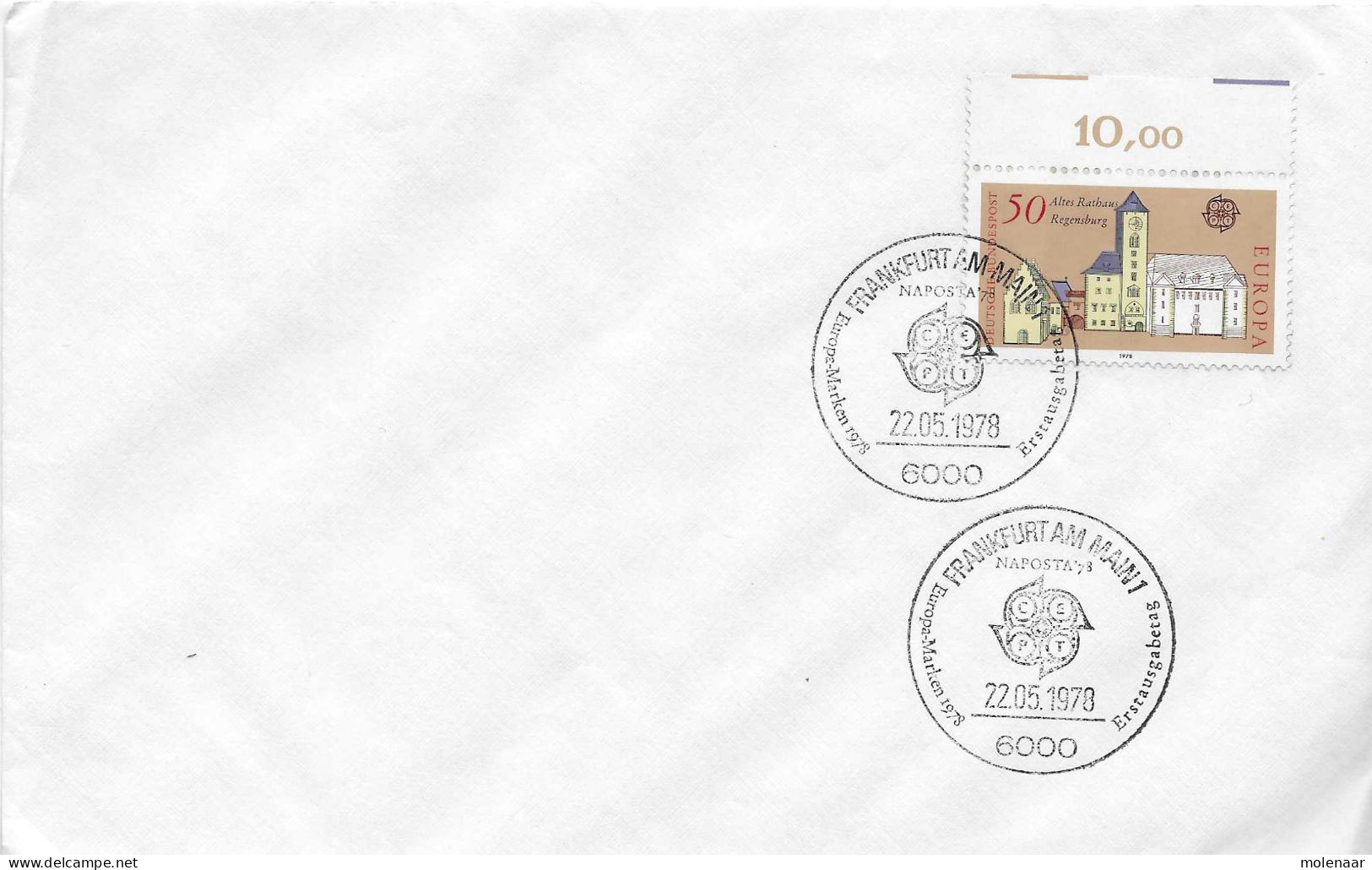 Postzegels > Europa > Duitsland > West-Duitsland > 1e Dag FDC (brieven) > 1971-1980 >no.  970 (17293) - 1971-1980