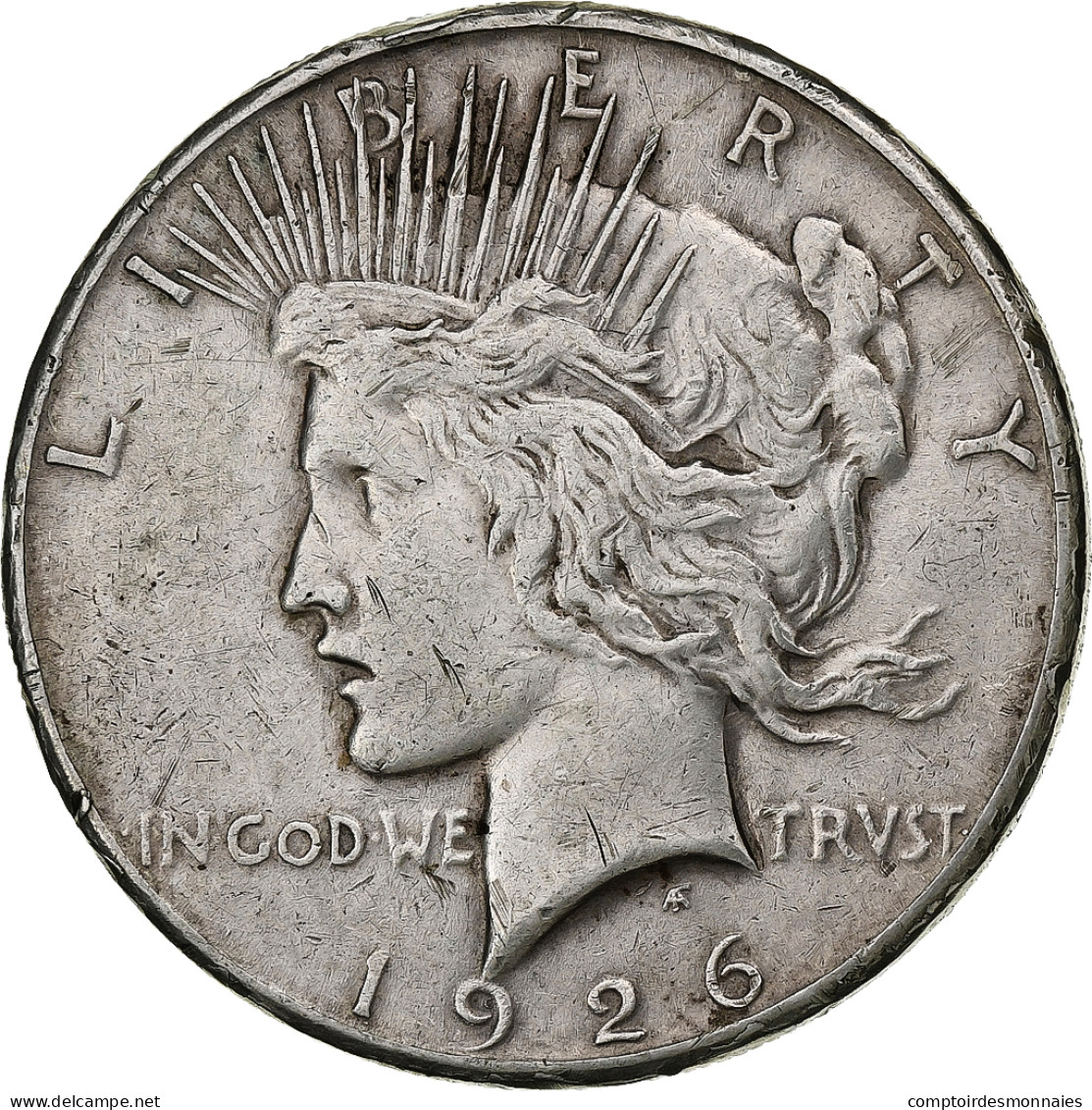 États-Unis, Dollar, Peace Dollar, 1926, San Francisco, Argent, TTB, KM:150 - 1921-1935: Peace