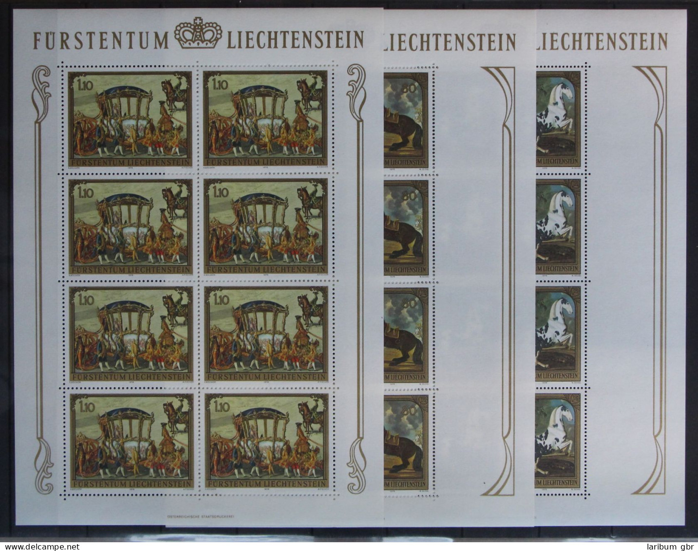 Liechtenstein 717-719 Postfrisch Als Kleinbogen #IQ144 - Autres & Non Classés