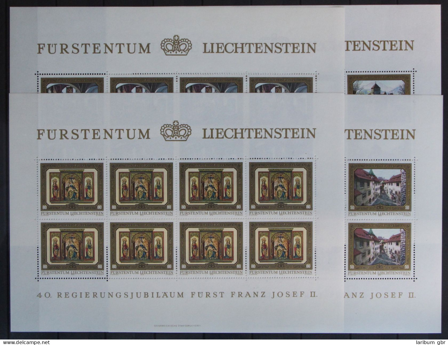 Liechtenstein 706-709 Postfrisch Als Kleinbogen #IQ143 - Autres & Non Classés