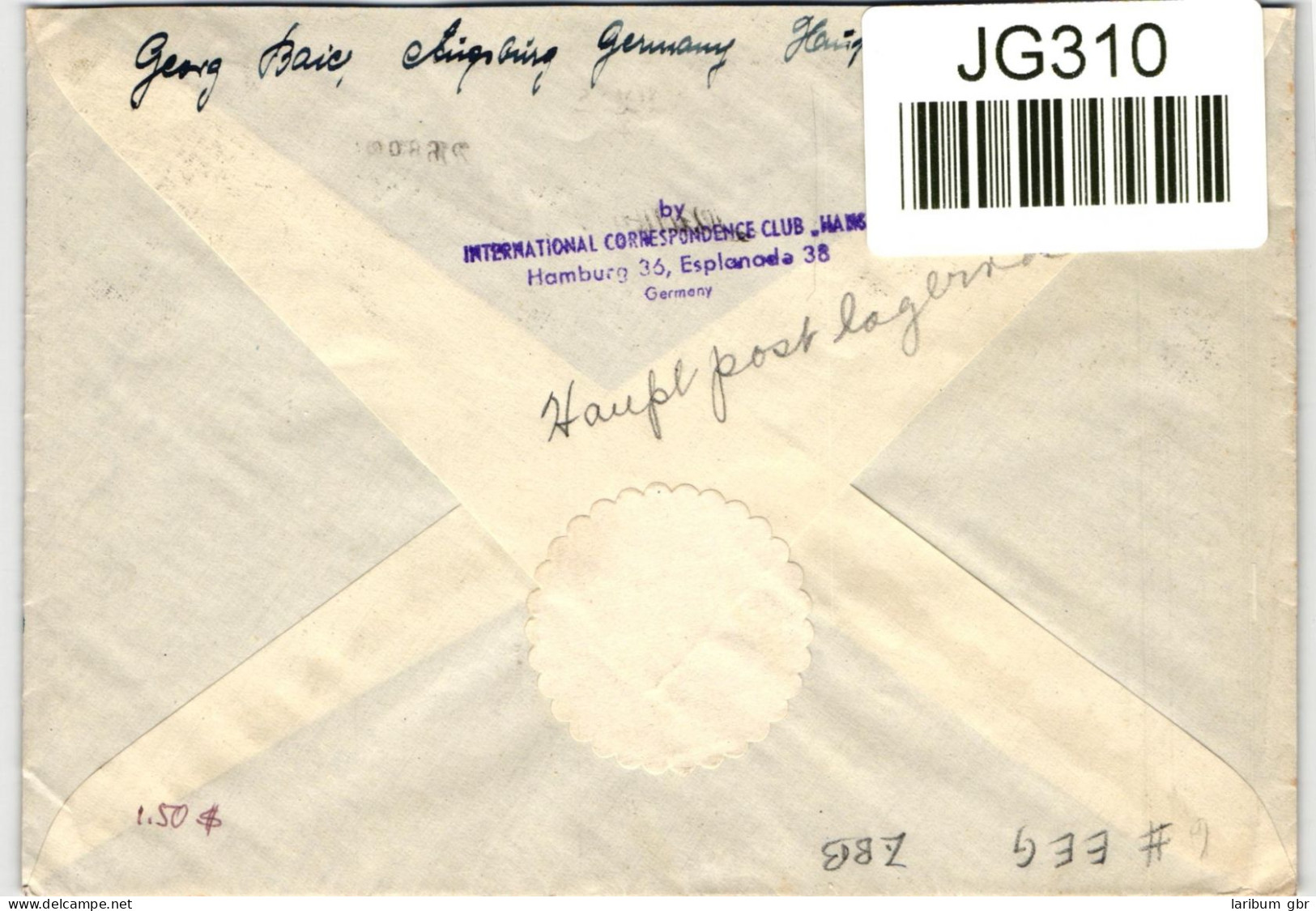 Bi-Zone 105 Auf Brief Als Einzelfrankatur Portogerecht #JG310 - Brieven En Documenten