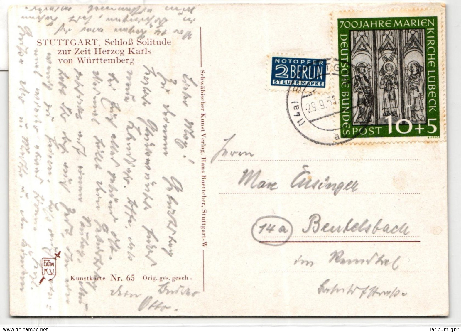 BRD Bund 139 Auf Postkarte Als Einzelfrankatur Portogerecht #JG221 - Otros & Sin Clasificación