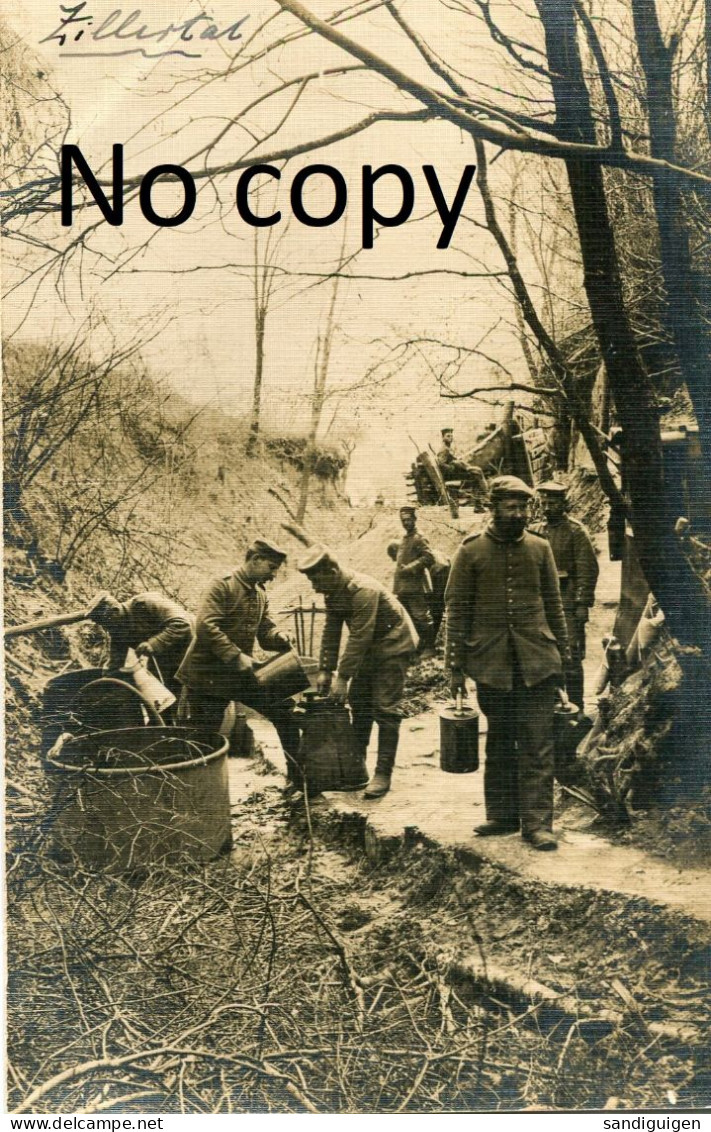 CARTE POSTALE ALLEMANDE - SOLDATS ALLEMANDS A DRESLINCOURT PRES DE CHIRY - NOYON OISE - GUERRE 1914 1918 - War 1914-18